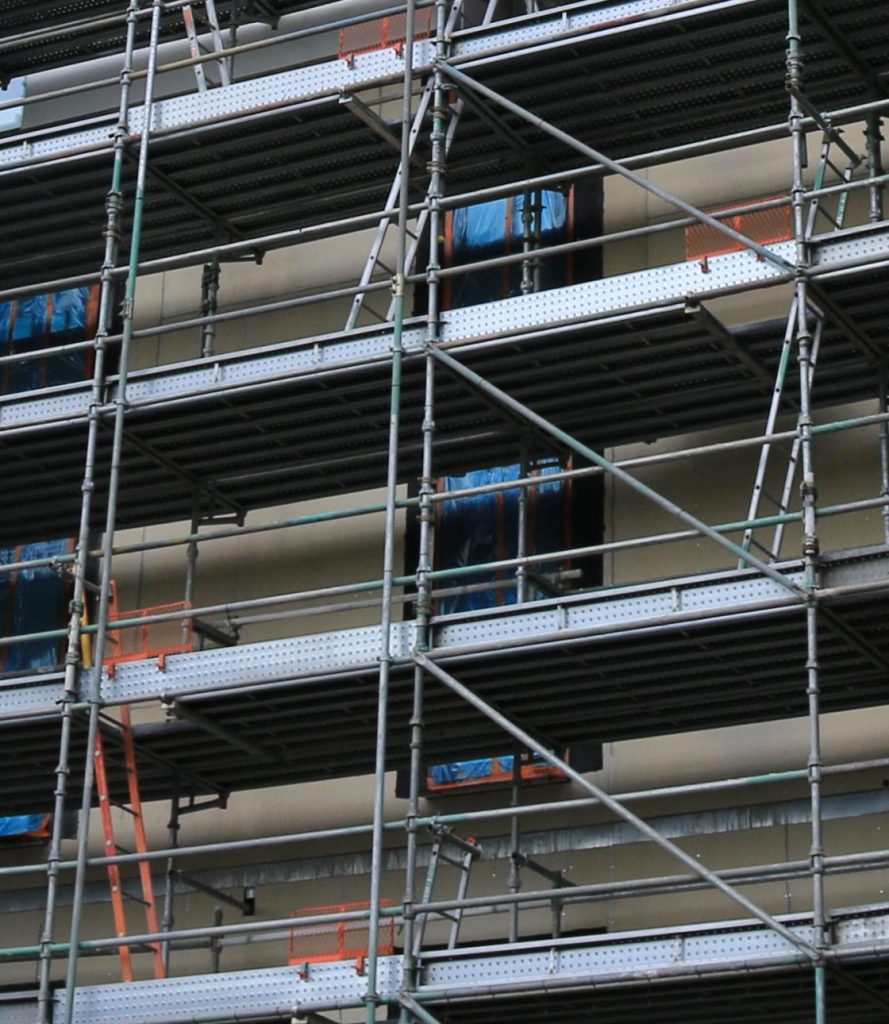 Scaffolding on Building